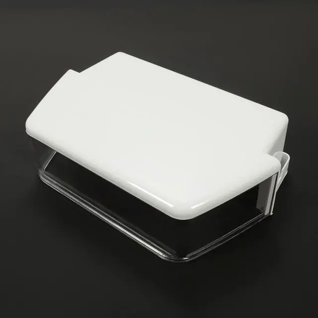 Alt view image 7 of 7 - WPW10493524 Refrigerator Door Shelf Compatible with Whirlpool Door Shelf Bin W10493524 WRF736SDAB10 WRF736SDAF10 Refrigerator Door Bin Replacement White+Clear Plastic