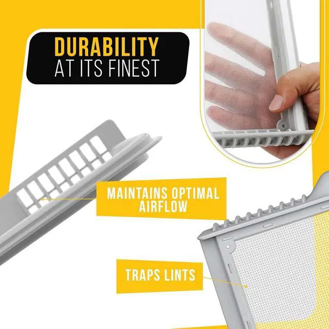 Alt view image 7 of 7 - Dryer Lint Filter 5231EL1001C Replacement for LG DLE1101W DLE1501W DLE4970W DLE5001W