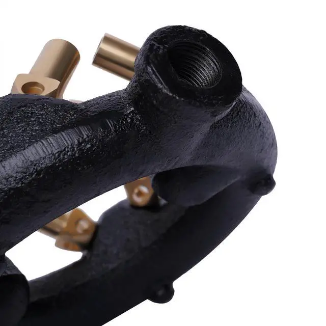 Alt view image 5 of 7 - 10 Tips Jet Burner Natural Gas Propane Jet Burner Round Brass Nozzle Jet Burner Kitchen Stove Burner with 10 Head for Fryer Boiler Wok Home Hotel Restaurant (10 Tips)