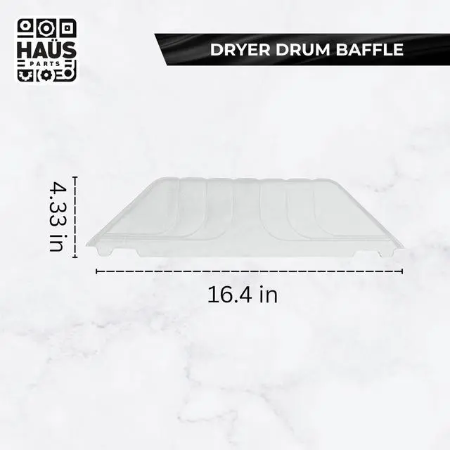 Alt view image 2 of 6 - wp33002032 Tall Dryer Drum Baffle Replacement Compatible with Whirlpool, Maytag, KitchenAid Replaces WP33002032, 33001756, AP6007958, WP33002032VP, PS11741085 (1-Pack)