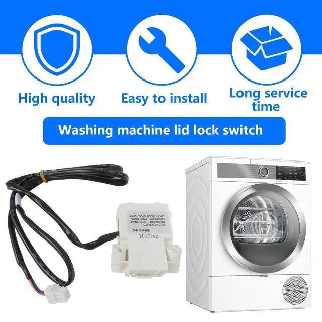 Alt view image 3 of 5 - Washer Lid Lock Switch Part Fit for LG Models WT7500CW WT7600HKA WT7200CW WT7700HVA,Replaces Part# EBF61674802 EBF60665201 PS8751171