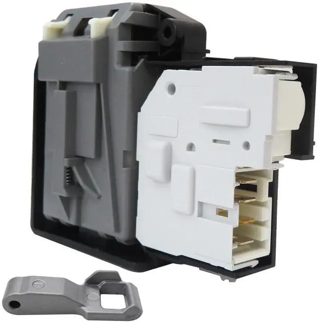 Alt view image 3 of 7 - EBF61315802 Washer Door Lock Switch & MFG63099101 Washer Door Lock Strike Assembly Fit for LG Washer WM3370HWA, WM3400CW, WM3475HVA, WM3499HVA, WM3500CW, WM3555HWA