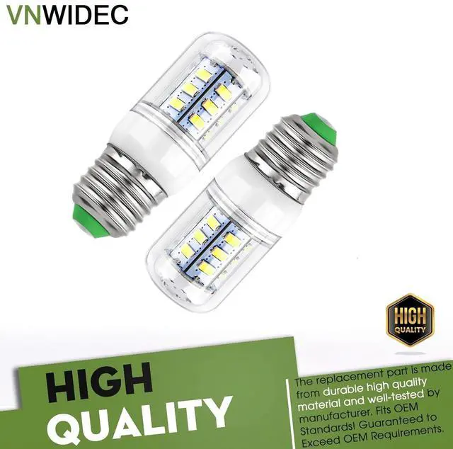 Alt view image 2 of 7 - Refrigerator Light Bulb for Frigidaire LFSS2312TD0 FFSS2615TS0 LFSS2312TD1 | Fits Frigidaire LFSS2612TD1, LGHT1837NF2, LGHT1837NF3, LGHT1837NF4, LGHT1837NF5, LGHT1837NF6, LGHT2137LE0, LGHT2137LE1