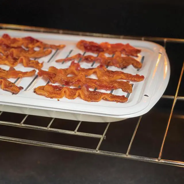 Alt view image 5 of 7 - BP102XW 2-Piece Heavy Duty White Porcelain Full Size Broiler Pan