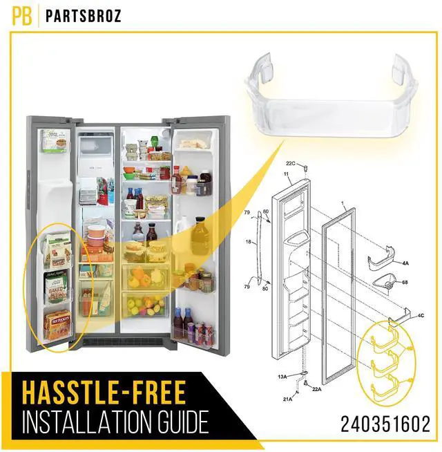 Alt view image 6 of 7 - Freezer Door Bin for Frigidaire FGSS2635TF1