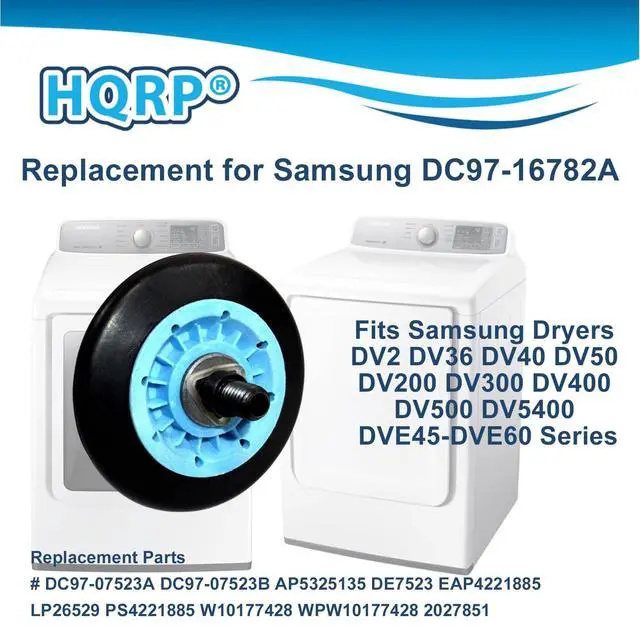 Alt view image 3 of 7 - 4-Pack Dryer Drum Support Roller Compatible with Samsung DV400 DV500 DV5400 DVE45-DVE60 Series