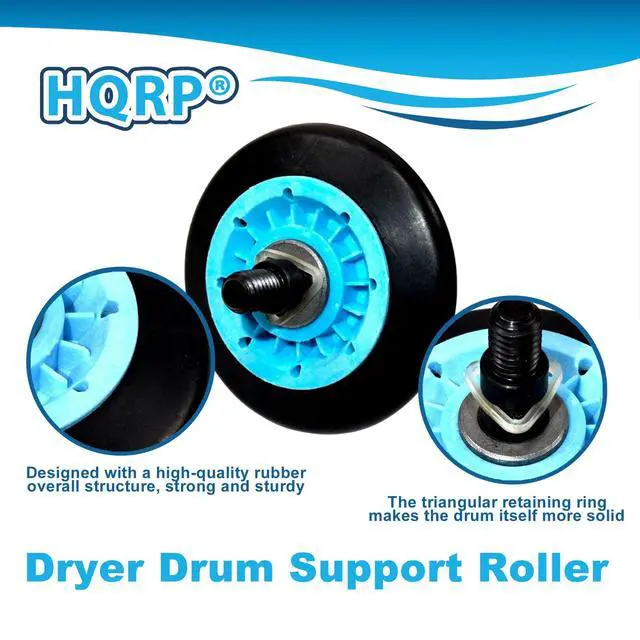 Alt view image 4 of 7 - 4-Pack Dryer Drum Support Roller Compatible with Samsung DV400 DV500 DV5400 DVE45-DVE60 Series
