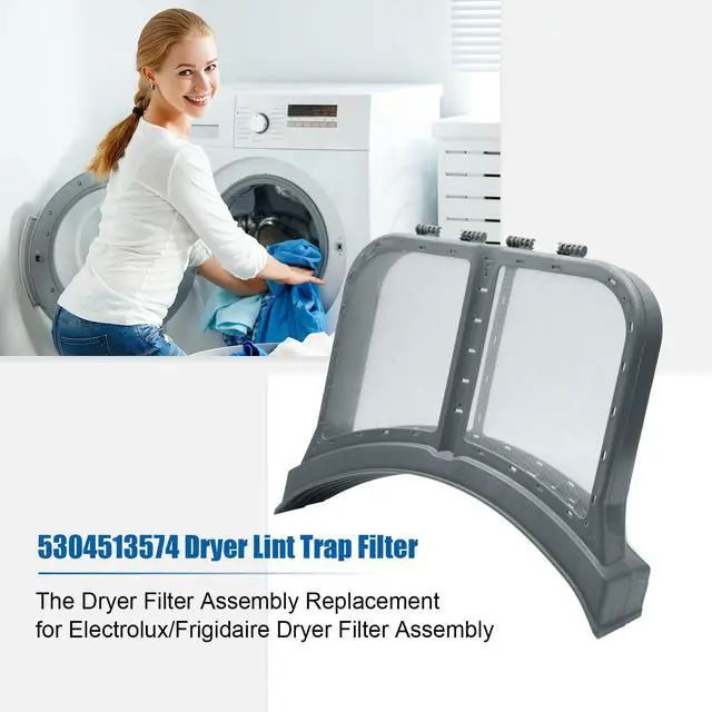 Alt view image 2 of 6 - 5304513574 Dryer Lint Trap Filter - Dryer Filter Assembly Replacement for Electrolux/Frigidaire Dryer Filter Assembly, Lint, Clamshell and Fits Pre Retrofit