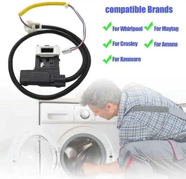 Alt view image 3 of 6 - New Version W11307244 W10682535 Washer Lid Lock Switch Replacement for Maytag MVWC465HW0, MVWC565FW0, MVWC215EW1, MVWC415EW1