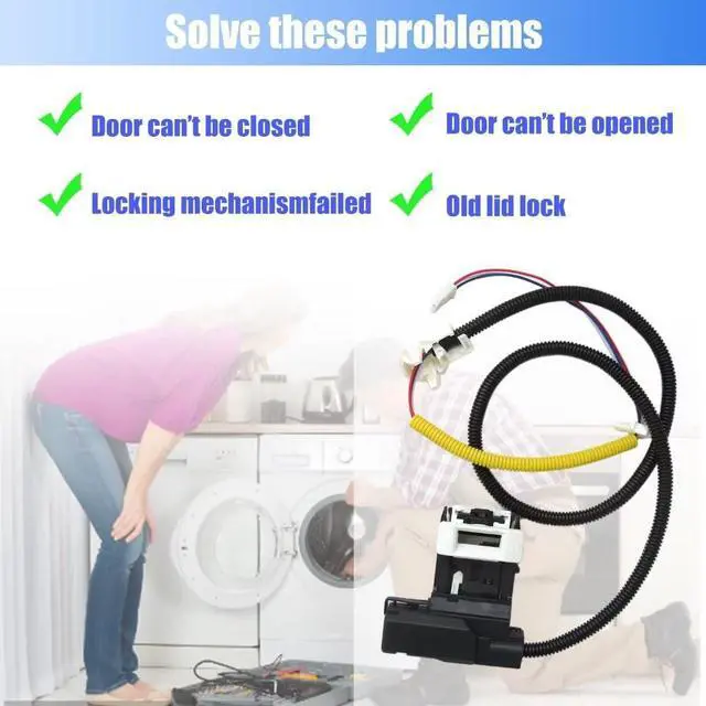 Alt view image 4 of 6 - New Version W11307244 W10682535 Washer Lid Lock Switch Replacement for Maytag MVWC465HW0, MVWC565FW0, MVWC215EW1, MVWC415EW1