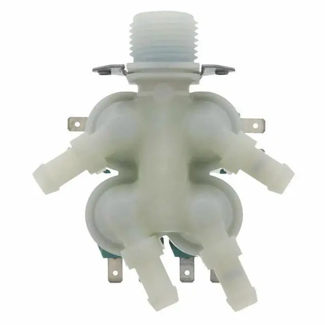 Alt view image 3 of 6 - DC62-00214M Washing Machine Water Inlet Valve For Samsung Washing Machine | Washer water valve Four Solenoid Coils, Washer Replacement for numbers AP5623062 PS4208704
