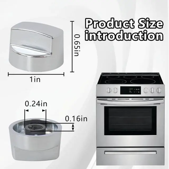 Alt view image 2 of 7 - KIP5D44 Fit for Wolf Hood Knob, Compatible with W362418 Fit for Wolf & 5D44 (2 Pack)