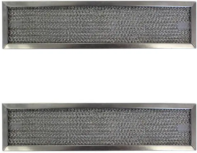 Main image of Replacement Aluminum Filters Compatible with Broan 97015841, Broan 97015843,G-8404, -4-1/2 X 12-5/8 X 3/8 2 DRING SS 2PK (2-Pack)