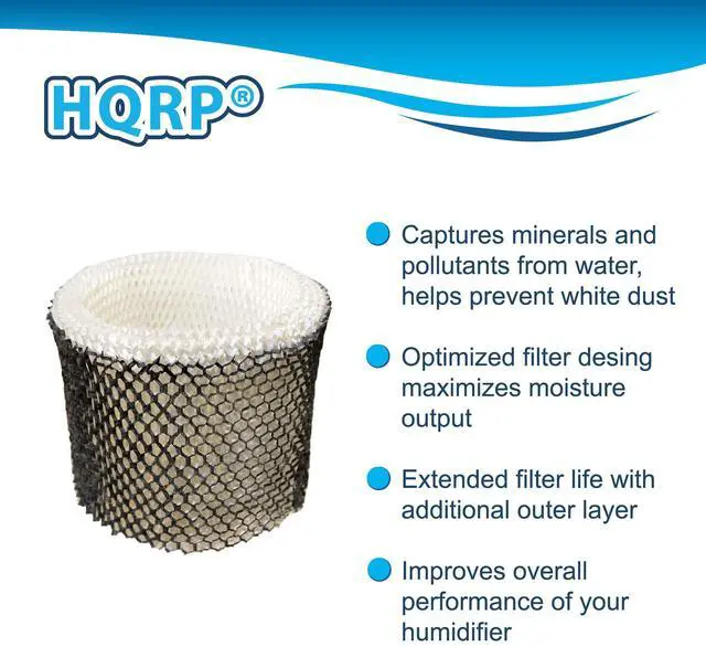 Alt view image 2 of 6 - 2-Pack Wick Filter Compatible with Graco 2H03 2H02 2H032 4.0 Gallon, Touch Point S35E-A Humidifiers