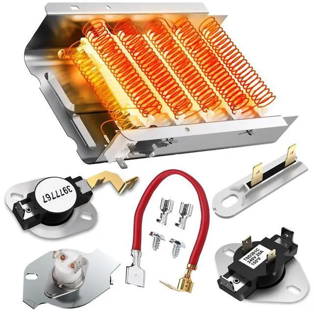 Main image of 2026 UPGRADE 279838 Dryer Heating Element for Whirlpool Kenmore Roper Maytag Amana Admiral Dryer Heating Element Part Thermostat Thermal Fuse medx655dw1 500 600 70 80 Series Model 110 Dryer Part