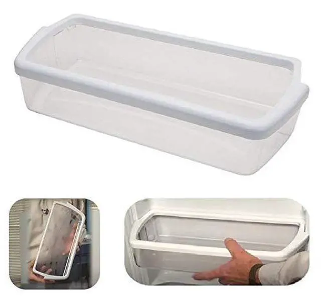 Alt view image 5 of 7 - Door Shelf Bin Replacement For Whirlpool Refrigerator ED5LHAXML10 WRS325FDAW02 ED5PVEXWS08 ED5FHEXTS00 ED5PVEXWS07 ED5FVGXWS07 ED5FVGXWS01 ED5FVGXWS05, Kenmore 106.55539400 106.51102110 Maytag (2)