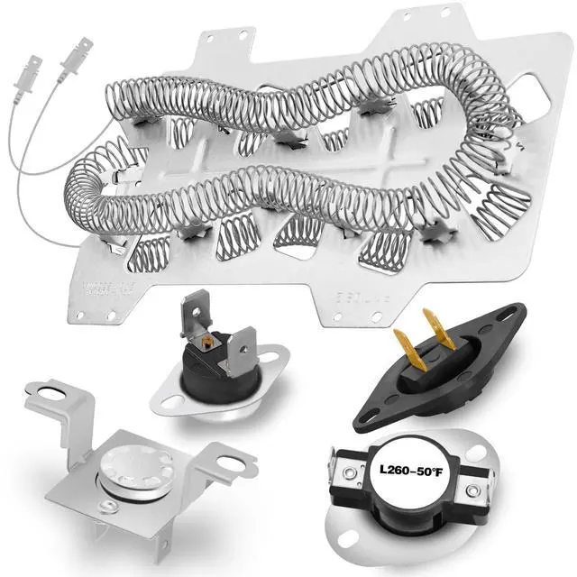Main image of UpgradedDC47-00019A Dryer Heating Element for Samsung DV45H7000EW/A2 DVE50R5200W/A3 DV40J3000EW/A2 DV42H5000EW/A3 DVE50M7450W/A3 DV42H5200EW/A3 DV48H7400EW/A2 DVE50R5400V/A3 DV42H5200EP/A3