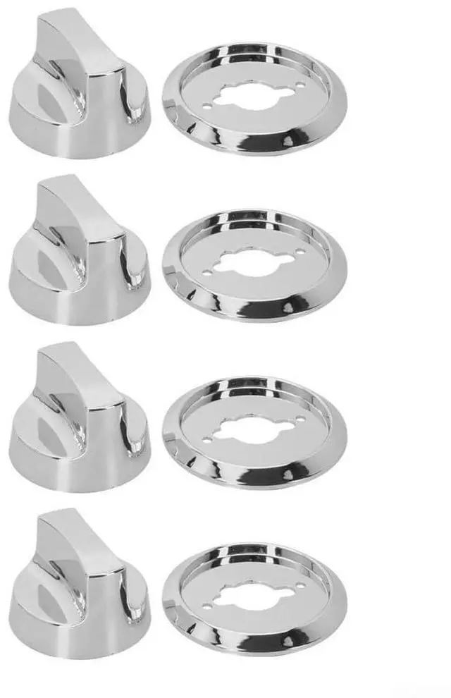 Alt view image 7 of 7 - Grill Parts Replacement Parts Grill Control Knob Electroplated Knob Accessories For Gas Grills Easy Installation And Reliable Performance,4Pcs(With base)
