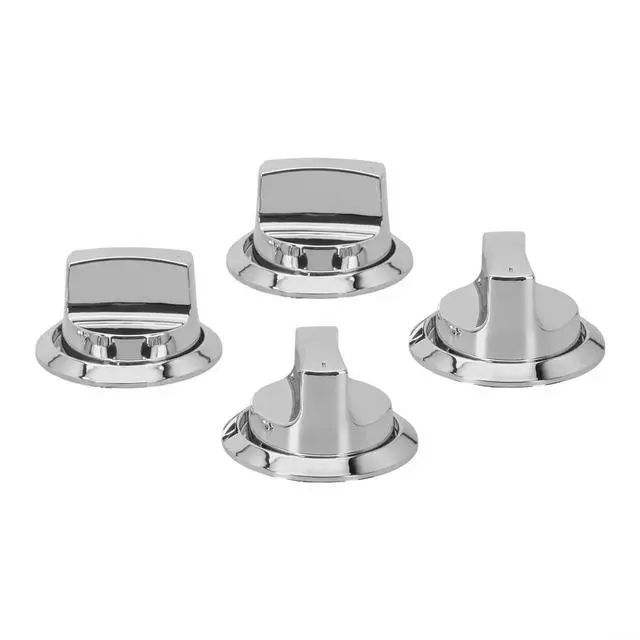 Alt view image 6 of 7 - Grill Parts Replacement Parts Grill Control Knob Electroplated Knob Accessories For Gas Grills Easy Installation And Reliable Performance,4Pcs(With base)