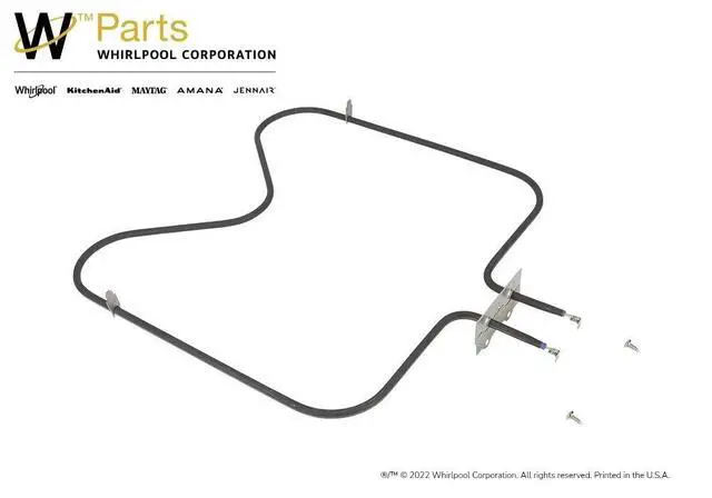 Alt view image 2 of 6 - Whirlpool WPY04000066 Genuine OEM Range Lower Bake Element Replacement Part - Replaces W10310269, Y04000047, Y0E00105199, and more