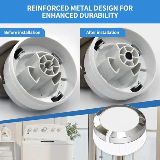 Alt view image 2 of 6 - WE01X24552 Dryer Timer Control Knob for GE Dryer Knob Replacement 3PCS | Dryer Knob Replacement Replace Models GTD33EASK0WW GTD42EASJ2WW GTD45EASJ2WS GTD42EASJ0WW GTD42GASJ2WW