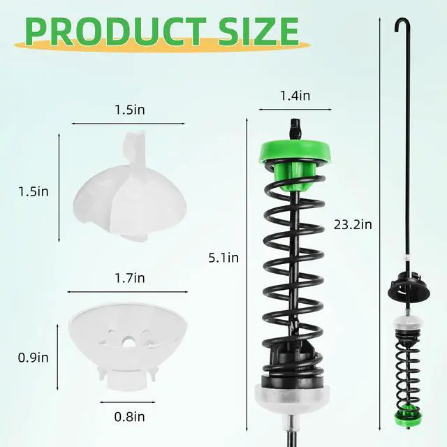 Alt view image 2 of 6 - 2026 UpgradedW11130362 WTW5000DW2 WTW5000DW3 WTW5000DW1 MVWX655DW1 MVWC565FW2 MVWC565FW1 Washer Suspension Rod Kit for Whirlpool Maytag Kenmore Washer - Replaces W10594080 W10735786 W10748956