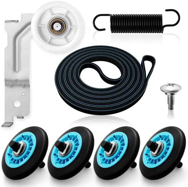 Main image of Upgraded Sam-Sung Dryer Repair Kit for DC97-16782A Samsung Dryer Roller | Replacement Kit DC93-00634A Dryer Idler Pulley, 6602-001655 Dryer Belt, Replacement for Samsung Dryer Parts (Figures 6 and 7)