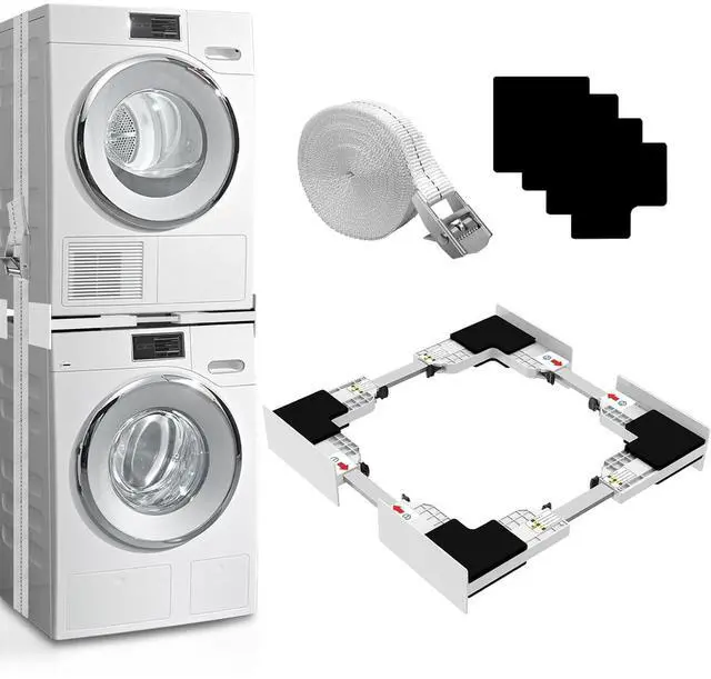 Main image of Upgrade Washer Dryer Stacking Kit - Universal Washer Dryer Stacking Kit | Adjustable 29/28/27/26/25/24 Inch - Small Space Saving Solution Stacking Kit for Washer and Dryer with Ratchet Strap