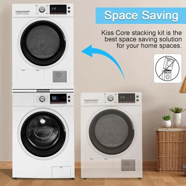 Alt view image 4 of 6 - Upgrade Washer Dryer Stacking Kit - Universal Washer Dryer Stacking Kit | Adjustable 29/28/27/26/25/24 Inch - Small Space Saving Solution Stacking Kit for Washer and Dryer with Ratchet Strap