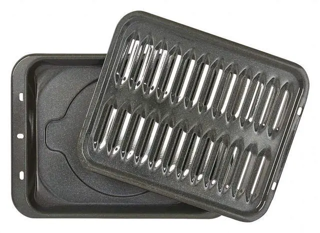 Main image of WB48X10056 Lar Broiler Pan and Rack 12-3/4 x 16-1/2-Inch