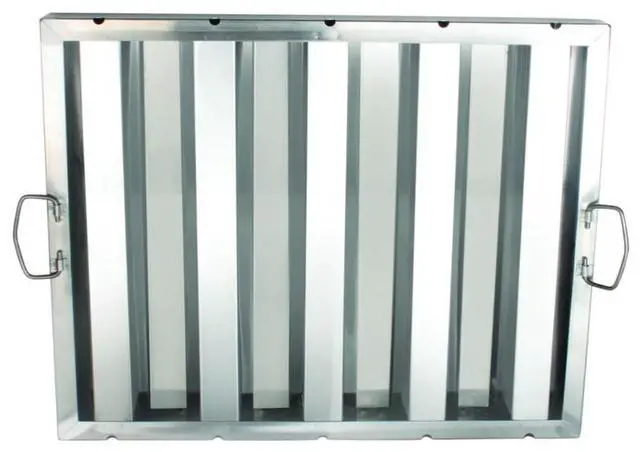 Main image of 20" W x 16" H Stainless Steel Commercial Kitchen Hood Filter with Handles- Hood Filters Range Hood Filter Range Hood Baffle Grease Filter for Restaurant Kitchen Exhaust Hoods