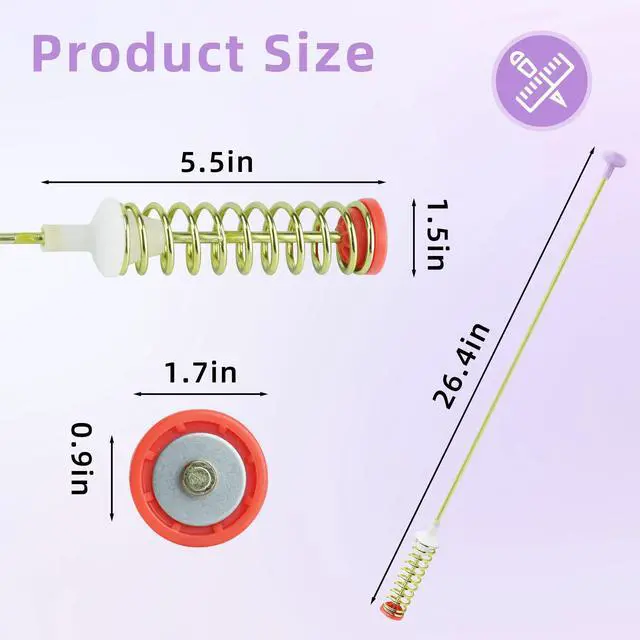 Alt view image 2 of 6 - Upgrade DC97-16350U DC97-16350S DC97-16350T Washer Suspension Rods Replace DC97-16350E DC97-05280W for Samsung WA45H7000AW/A2 WA45T3200AW/A4 WA50R5200AW/US WA45H7200AW/A2 WA5451ANW/XAA WA50R5400AV/US
