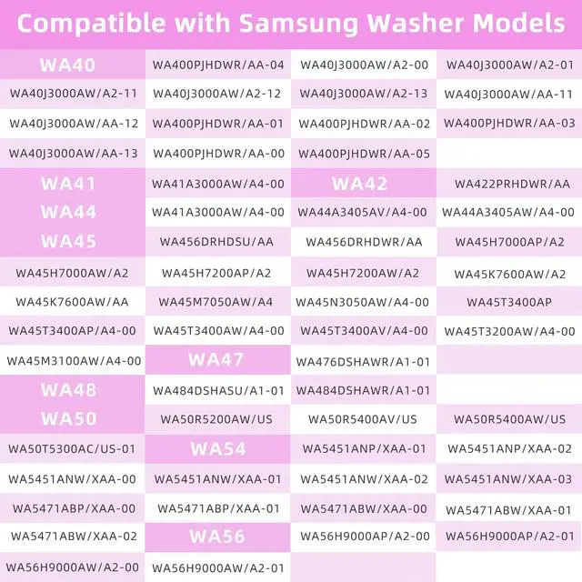 Alt view image 6 of 6 - WA50R5200AW/US WA50R5400AV/US Suspension Rods Kits for Samsung Washer WA45T3200AW/A4,Replaces WA45M7050AW/A4 WA45T3400AV/A4 WA45N3050AW/A4 WA50T5300AC