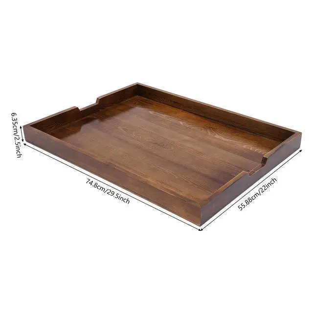 Alt view image 3 of 7 - Wooden Stove Top Covers, 29.5 x 22 Inch Noodle Board Stove Cover for Glasstop Stove and Electric Stove, Gas Stove Burner (Walnut)