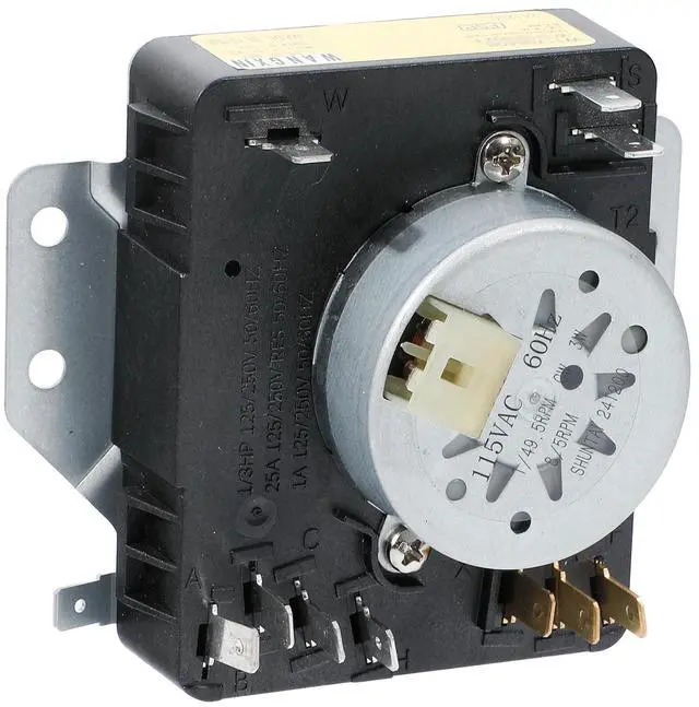 Main image of WPW10642928 W10642928 Dryer Timer Compatible with MGDX655DW0 MGDX655DW2 | MEDX655DW0 MEDX655DW1 MGDX500BW1 MGDX500BW2 MGDX655DW1 115VAC 60Hz, Replacement 418-098-20-B5 4448993