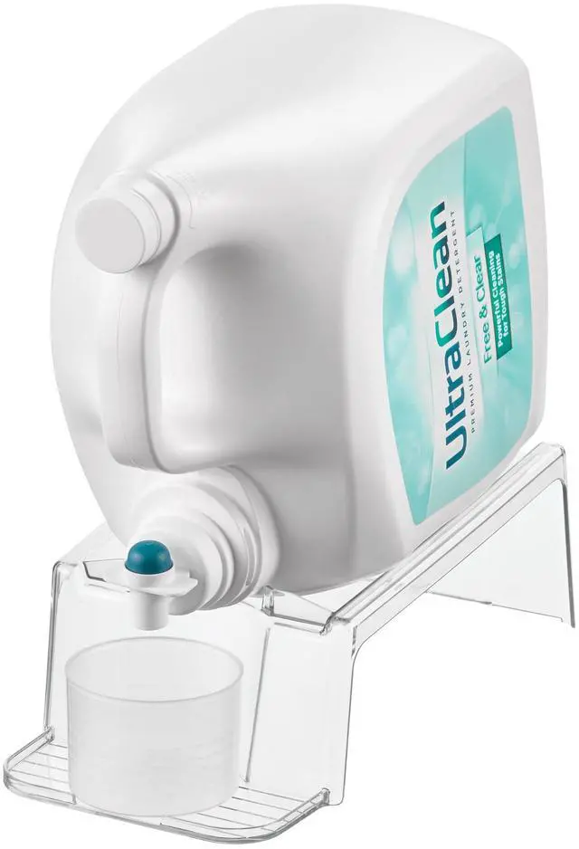 Main image of Laundry Detergent Holder, Clear | Liquid Detergent Stand, Laundry Room Organization