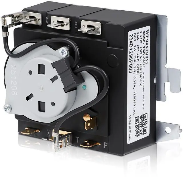 Main image of WE04X20415 WE4M357 TMD1CM11 234D1296P003 Dryer Timer Compatible with GE | Timer Replacement DBXR463GG7WW GTDP300GM1WS HTDX100GD6WW HTDX100GM8WW, WE4M355 Replace WE04X20415-20PK PS9491767 AP5805477