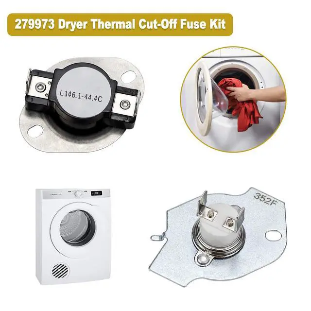 Alt view image 6 of 6 - WP3387747 3387747 Dryer Heating Element Kit-Compatible With Whirlpool Cabrio Kenmore He2 Kenmore Elite He3 Maytag Dryers- GEW9250PW0 GEQ9800PW1 WD05X30818 GEQ9800PW2 GEQ9800PW1 MEDB835DW4 by
