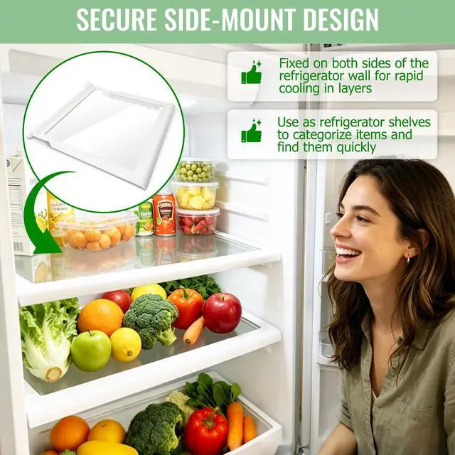 Alt view image 6 of 6 - W10276341 Spill-Safe Refrigerator Glass Shelf Assembly Compatible with Whirlpool Kenmore Maytag KitchenAid Amana -Replaces AP6018409 PS11751711 W10276341 1566982
