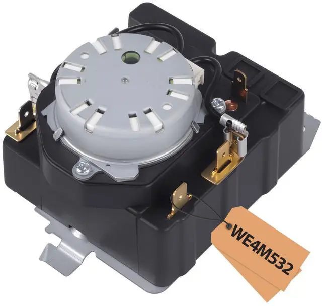 Main image of TMD1FM07 WE4M532 234D1296P004 WE4M362 WE04M0532 Dryer Timer | Compatible with GE/Hotpoint Dryer HTDX100EM8WW HTDX100ED6WW HTDX100ED2WW HTDX100EM7WW Part Replaces PS8746223 AP5788219