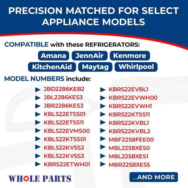 Alt view image 4 of 6 - Upgraded Refrigerator Door Seal (Magnetic Strip Inside, Black), Part# WPW10436248 - Compatible with Some Amana, Jenn Air, Kitchen Aid, Maytag, Whirlpool and Kenmore Refrigerators