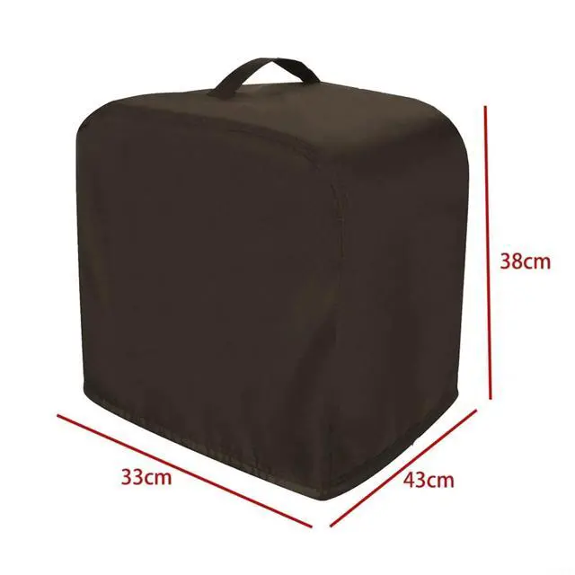 Alt view image 2 of 6 - Ice Machine for Protective Cover for Portable Countertop Units Waterproof 210D Oxford Fabric with Handles 33x43x38cm Suitable for Indoor Kitchen(Coffee color)