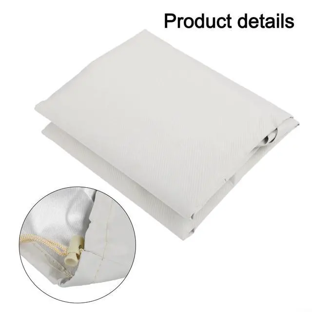 Alt view image 4 of 7 - Ice Machine for Protective Cover for Portable Countertop Units Waterproof 210D Oxford Fabric with Handles 33x43x38cm Suitable for Indoor Kitchen(Meters white)