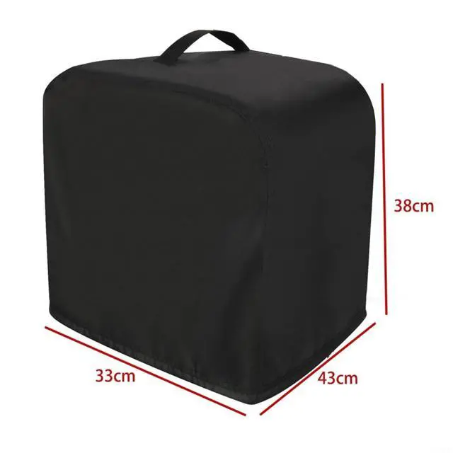Alt view image 2 of 7 - Ice Machine for Protective Cover for Portable Countertop Units Waterproof 210D Oxford Fabric with Handles 33x43x38cm Suitable for Indoor Kitchen(black)