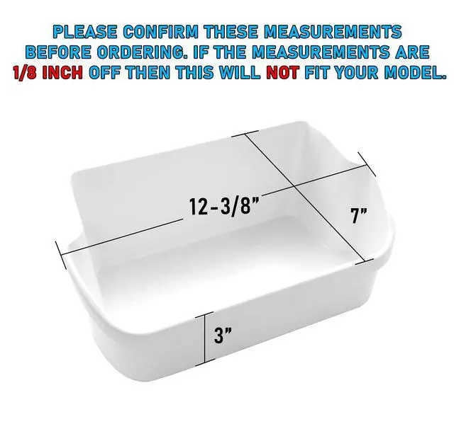Alt view image 2 of 6 - UPGRADED Appliance Parts 240338201 Door Shelf Bin for Frigidaire Refrigerator