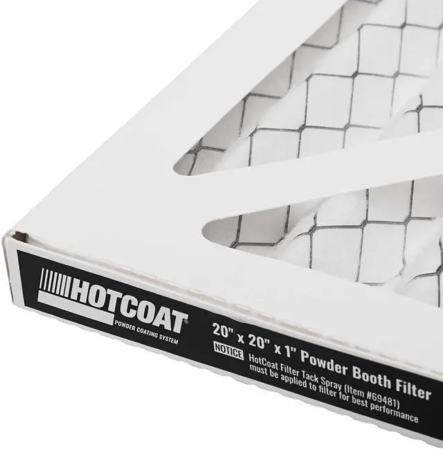 Alt view image 4 of 6 - HotCoat 20"x20"x1" Replacement Powder Coating Booth Filter | 1 Pack