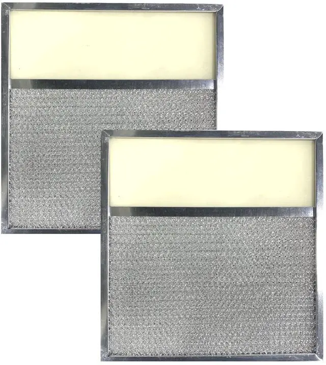 Main image of 10 x 12.5 x 0.37 Inches Lens Range Hood Filter Aluminum Mesh Grease Vent Hood Lens Filter 2-Pack