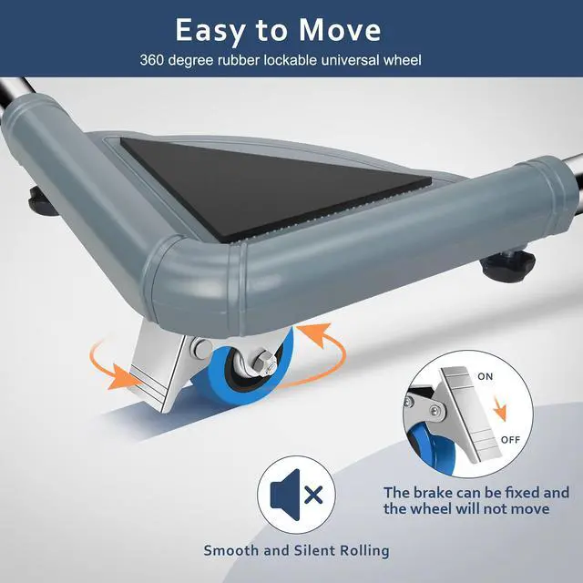 Alt view image 3 of 7 - Mini Fridge Stand Mobile Roller, Adjustable18.5-27''- Grey | 4 Locking Wheels Suitable for Washing Machine, Dryer & Refrigerator, universal household appliance base, stable, durable