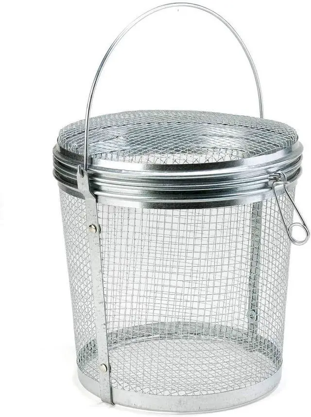 Main image of Parts Washer Accessory Basket Mesh 8.5 x 9 Inch Round with Lid