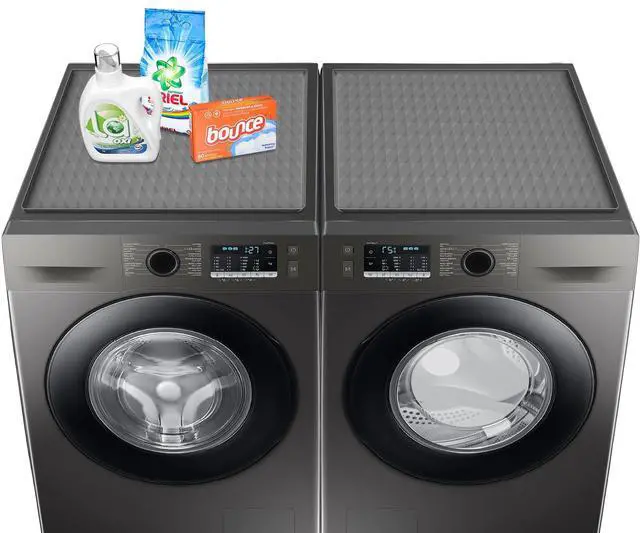 Main image of 2 Pack Washer and Dryer Covers for the Top, 23.6'' x 19.7'' Silicone Rubber Mat for Laudry Machine & Dryer,Non-slip Heavy Duty Waterproof Washable Top Protector Mat Pad for Laundry & Kitchen